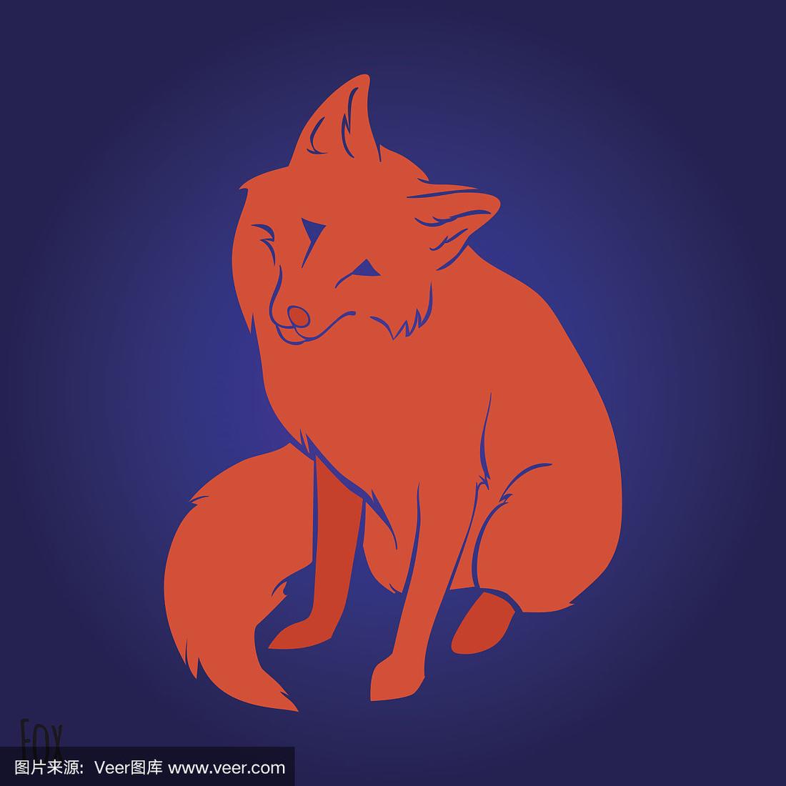 红色的狐狸(红色的狐狸简笔画)