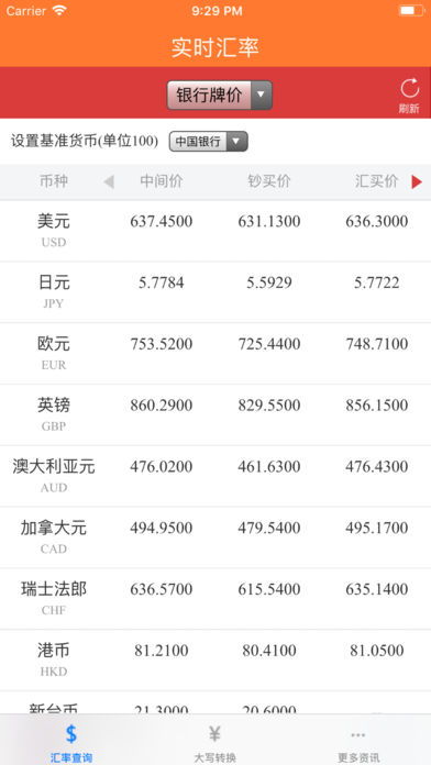 汇率换算-汇率换算器