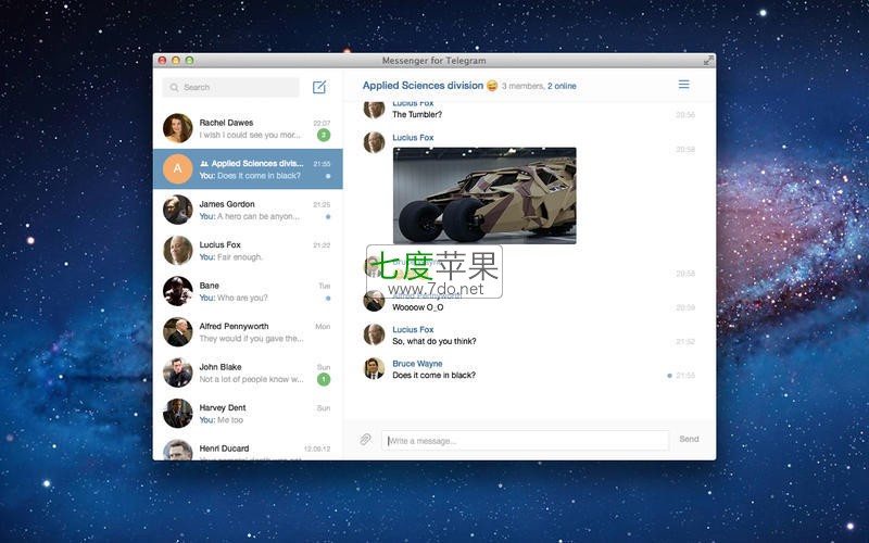 telegeram界面图片-telegram destop