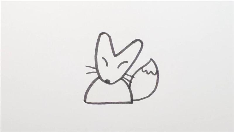狐狸偷东西简笔画-狐狸偷东西简笔画图片