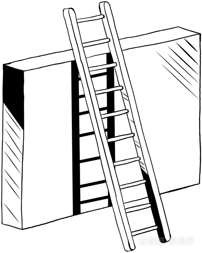 简笔画梯子的画法-简笔画梯子的画法图片