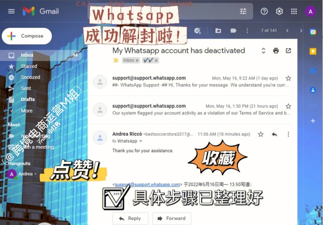 whatsapp官方网站申诉解封-whatsapp申请解封用什么邮箱